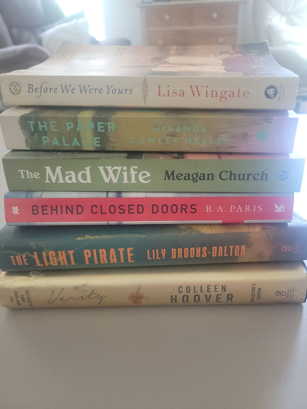Set of Six Paperback & Hardcover Fiction Novels